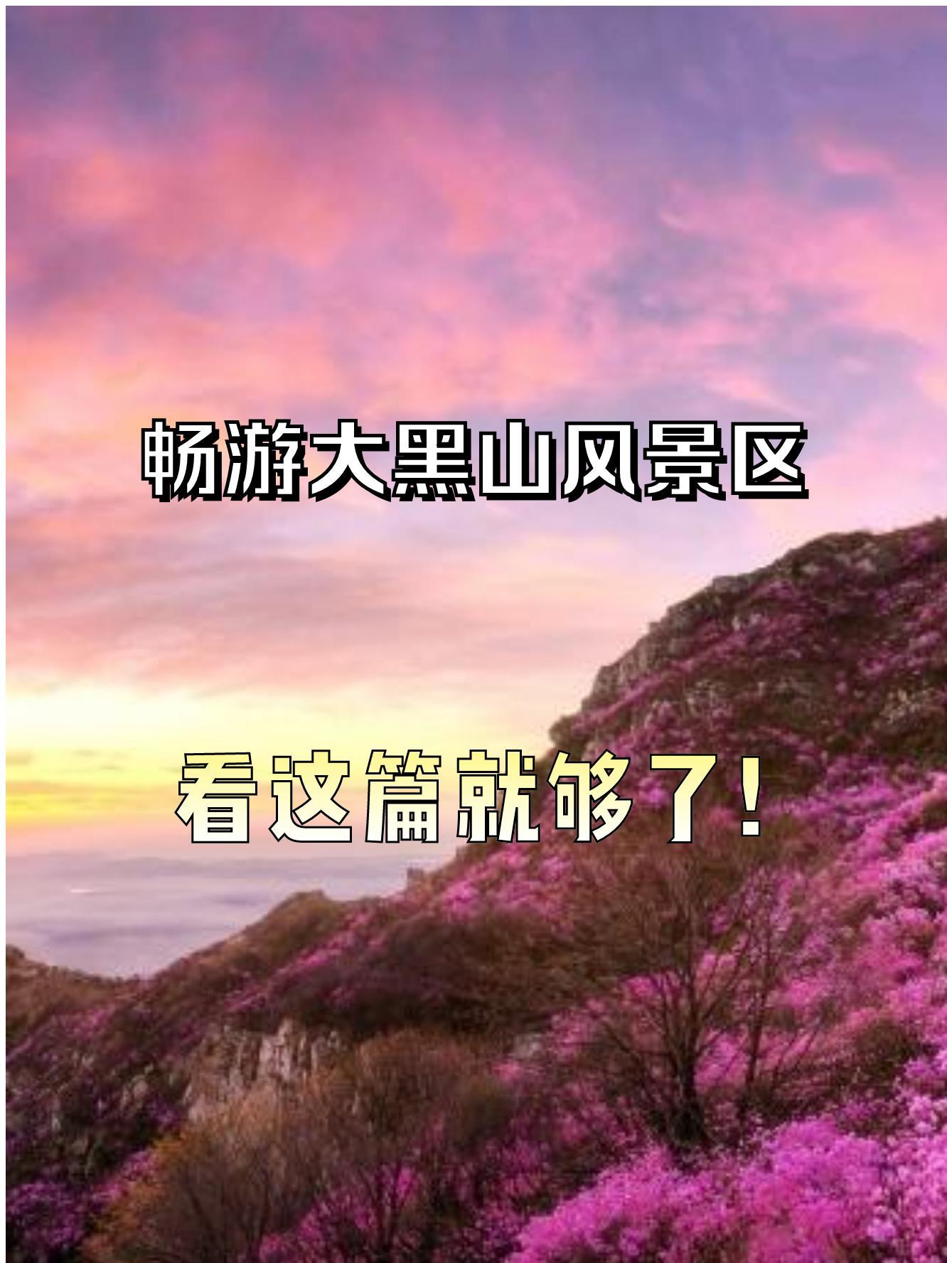 名称:大黑山风景区 地址:辽宁省大连市金州区凤祥路 开放时间:08:00