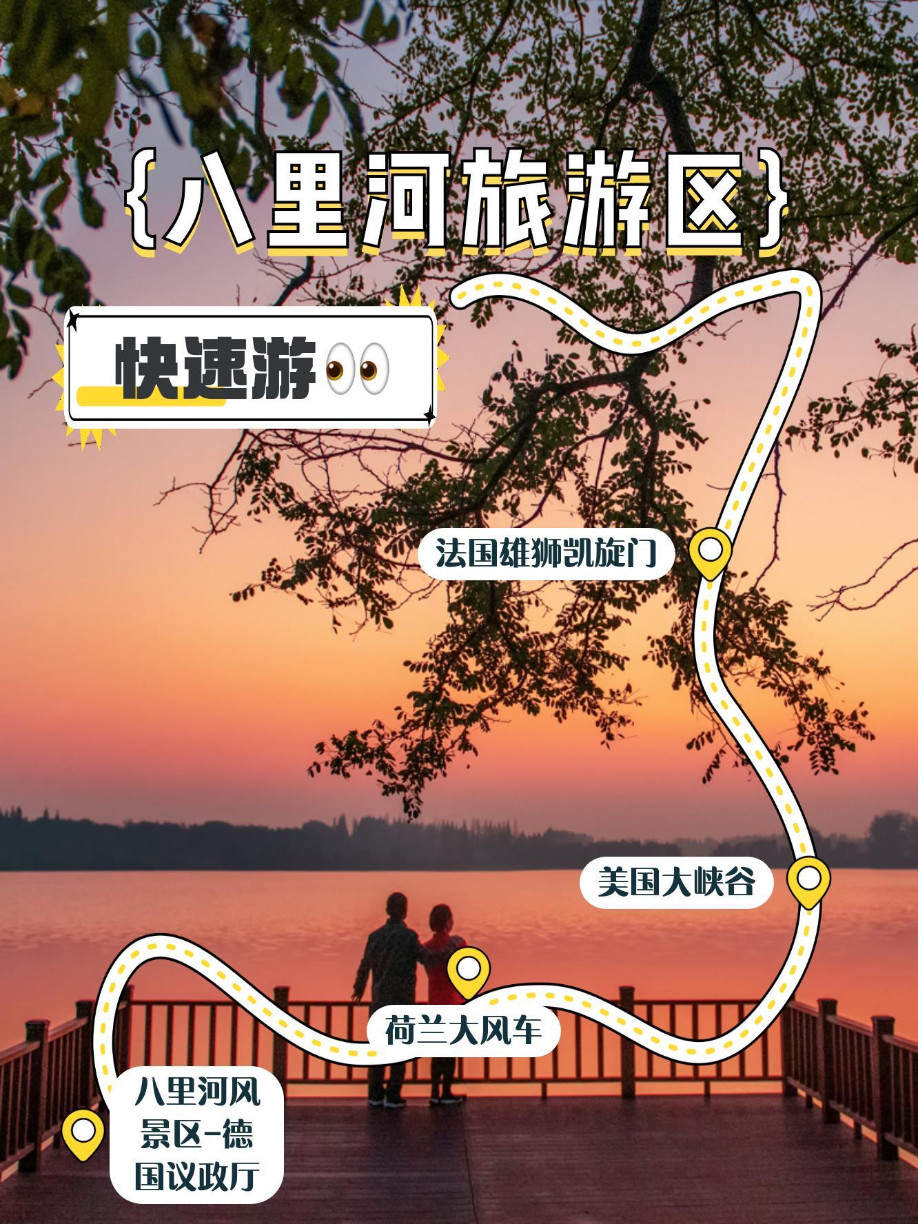 八里河风景区路线图图片