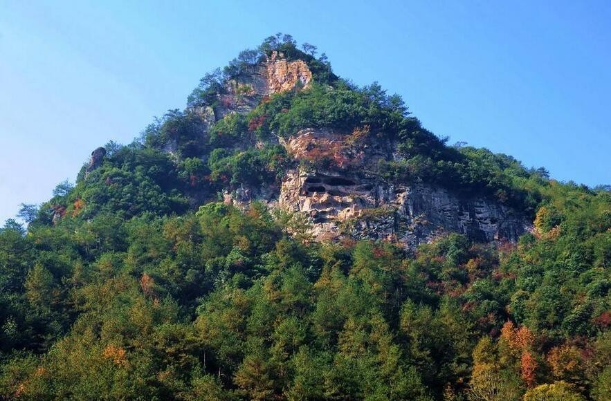 天台龙穿峡风景区图片