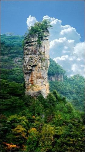 天台龙穿峡风景区图片