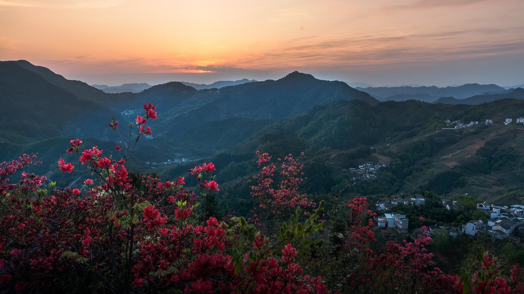 红河红河大围山图片