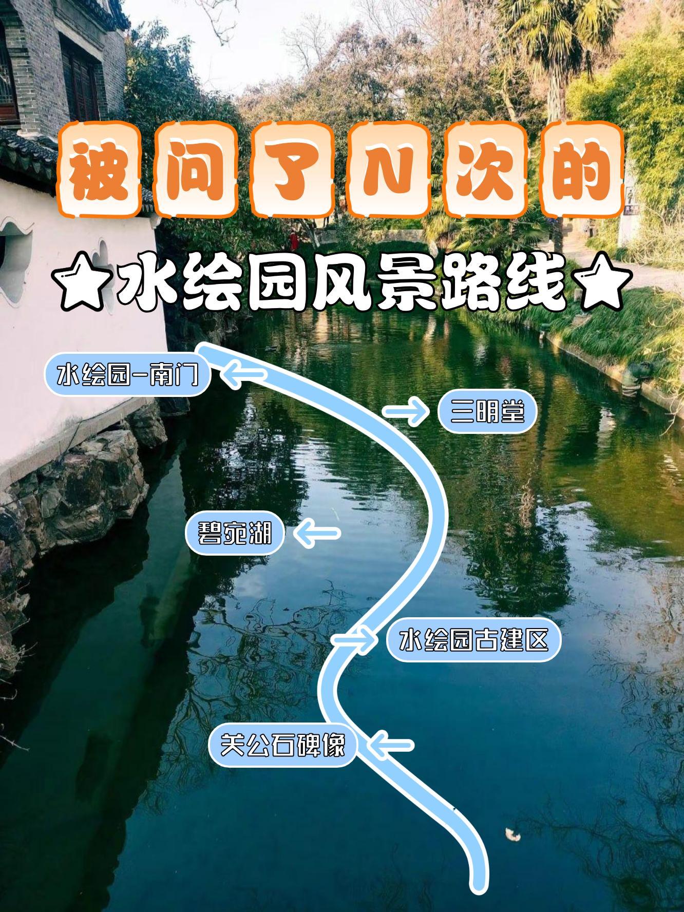 水绘园的路线图图片