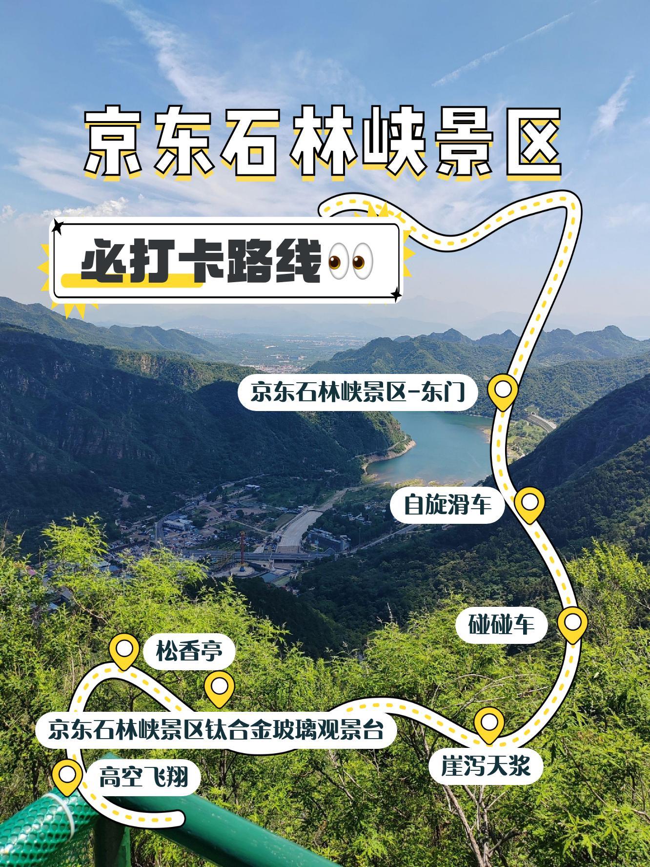 石林峡景区游览路线图片