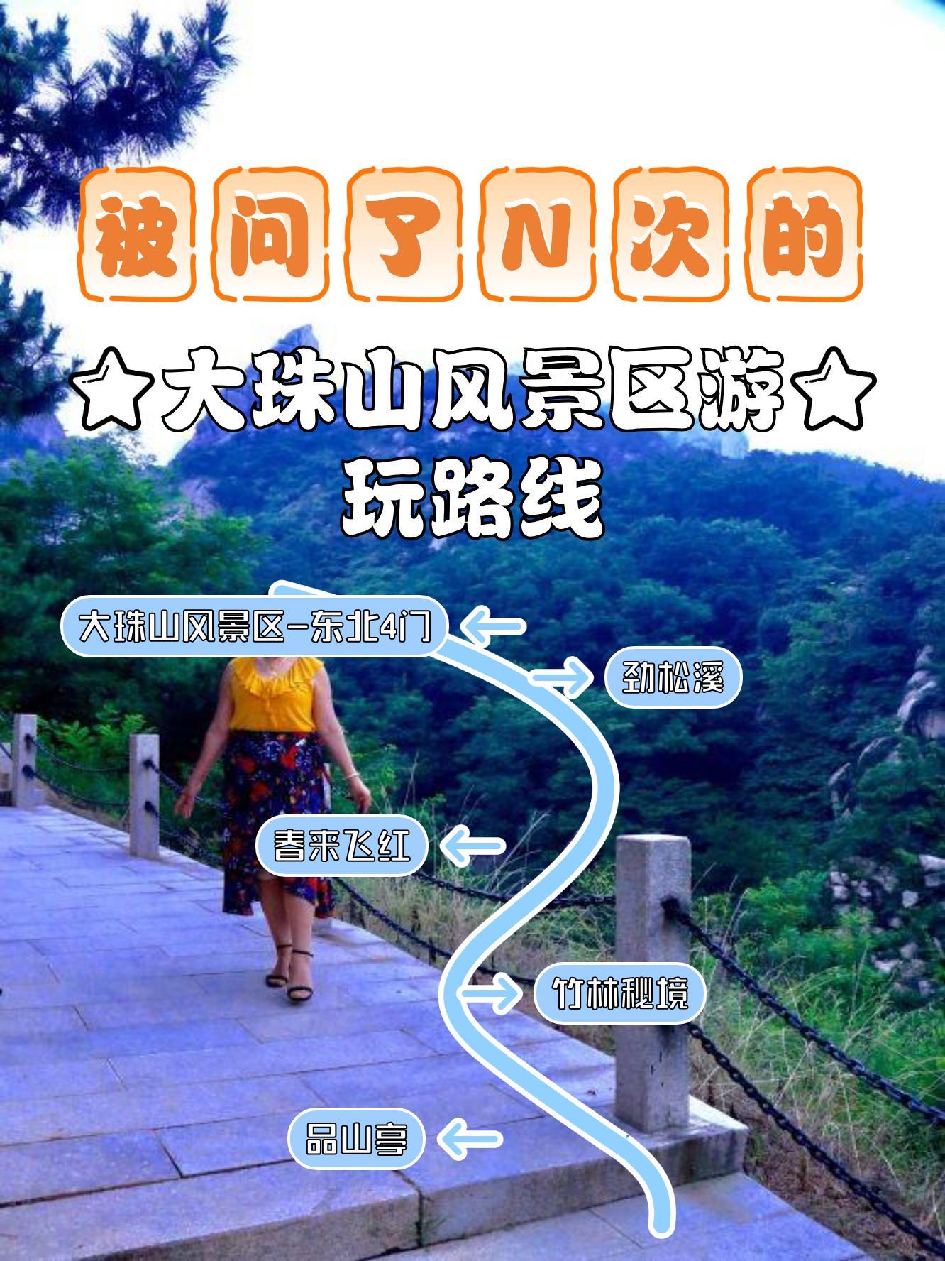 大珠山爬山线路图片