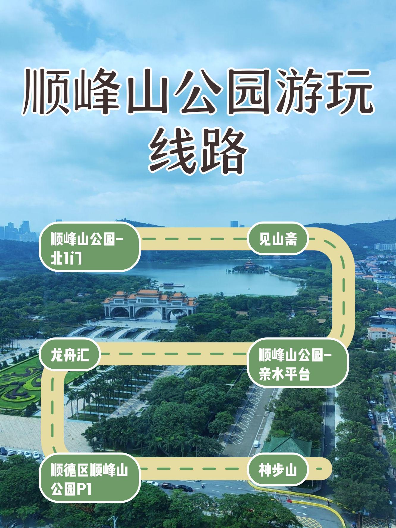 顺峰山公园游览图图片