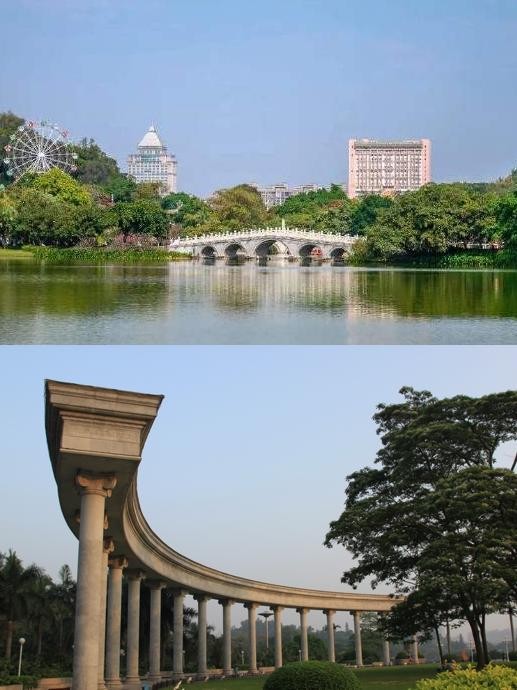 江门东湖公园风景图片