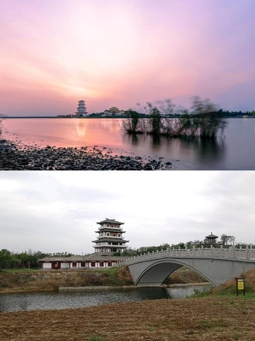 卤阳湖灯光秀图片