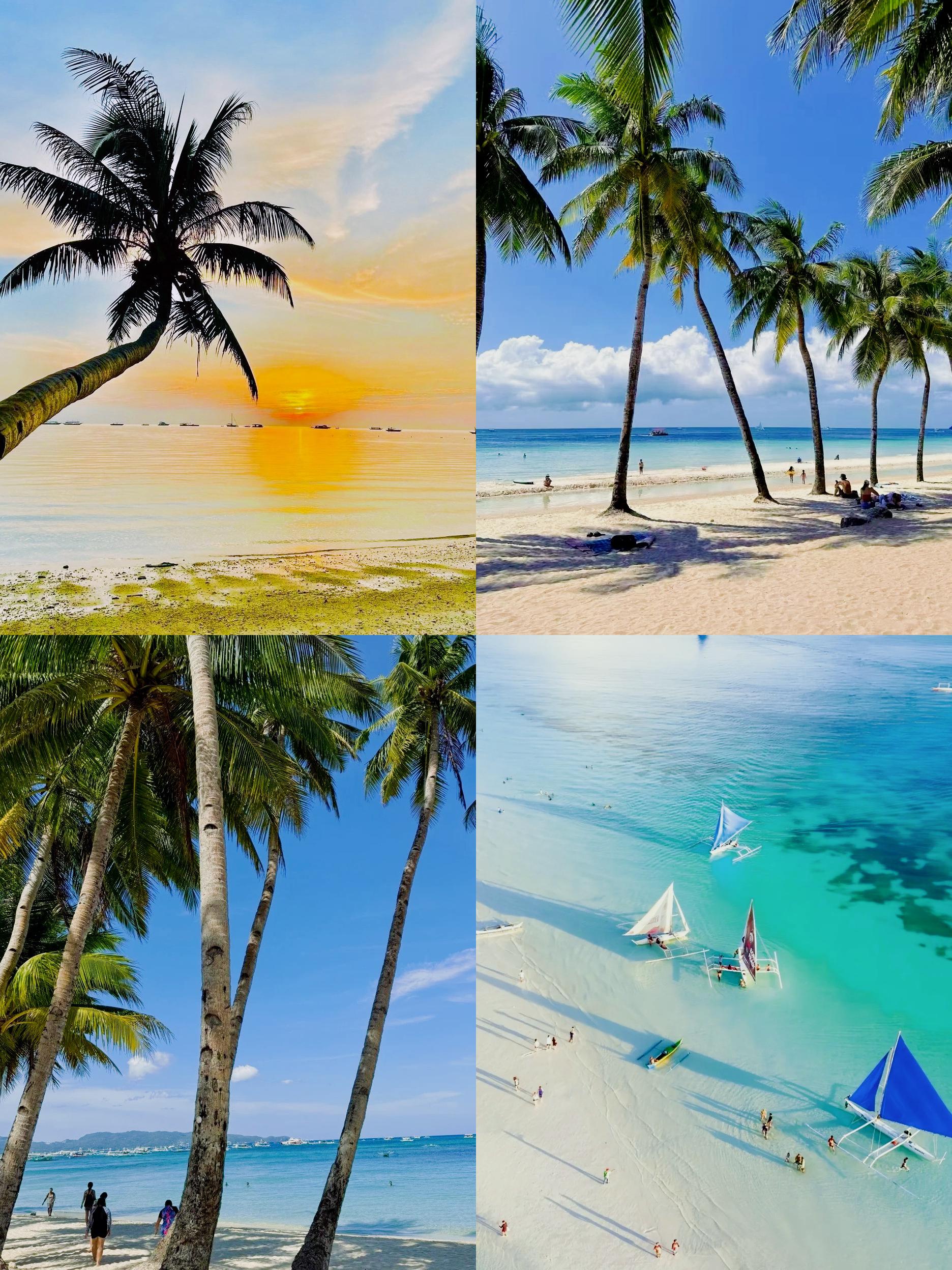 布拉波海滩 长滩岛:被誉为菲律宾著名旅游胜地,以白沙滩