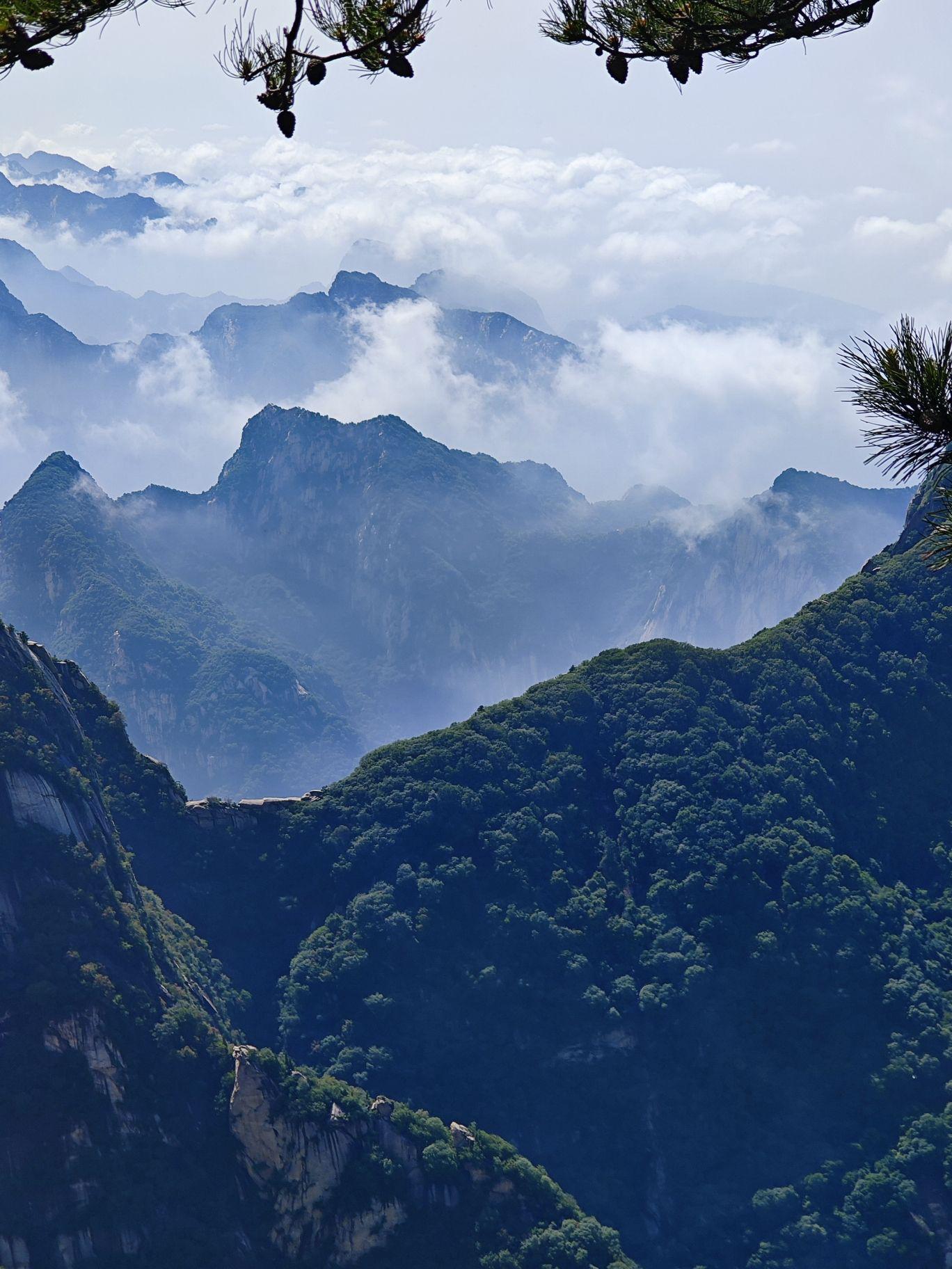 三圣母压在华山图片图片