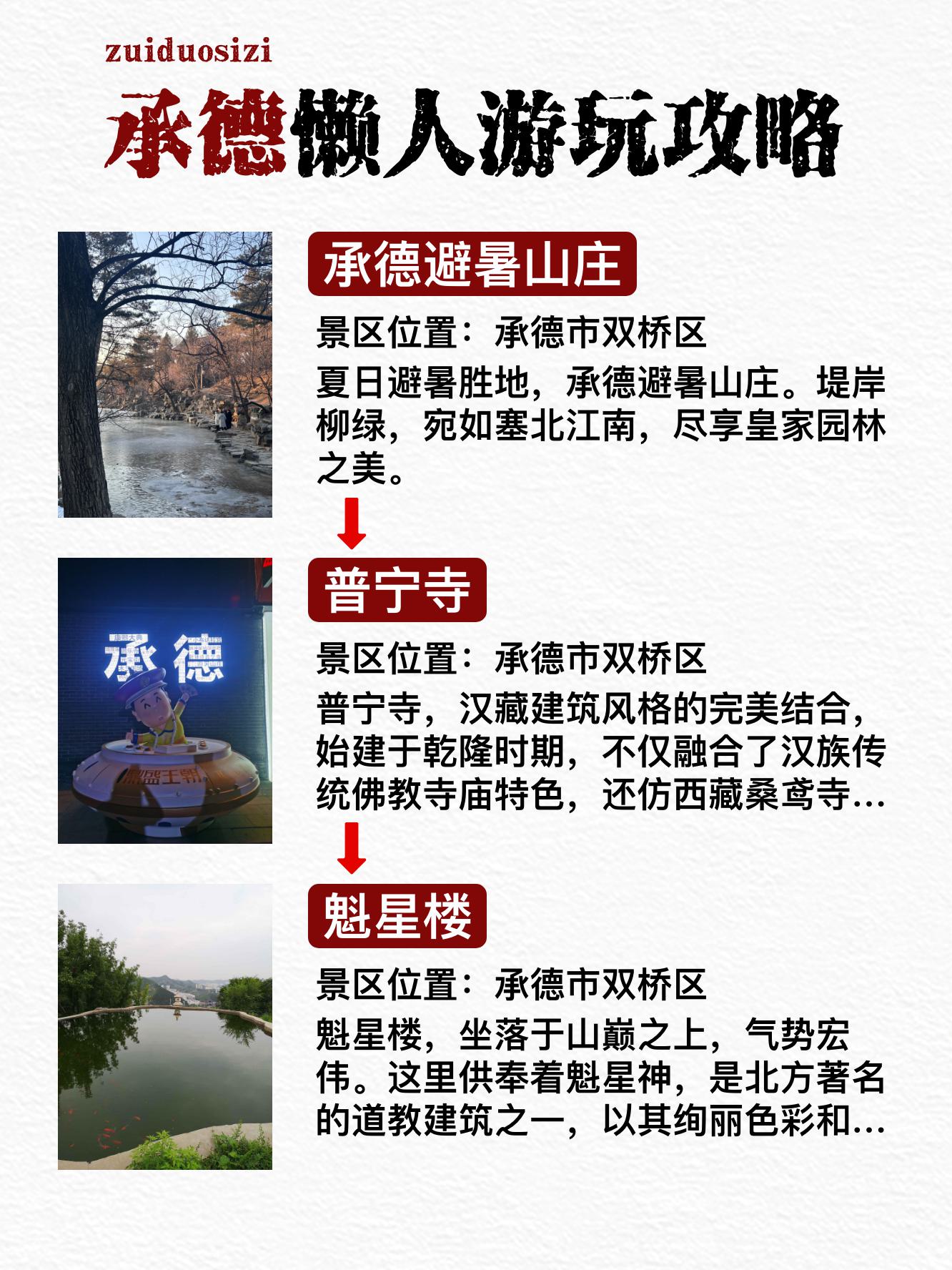 出发承德🚄❗承德2️日游详细攻略