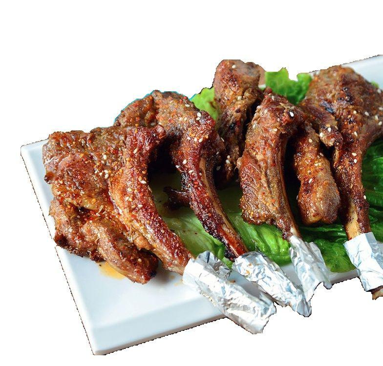 烤烤羊排串图片新疆羊肉烤肉串串羊排图片烧烤新疆烧烤羊排图片羊排单